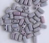 Brick Purple Vega on Chalk  03000-15726 Czech Mates Beads x 50
